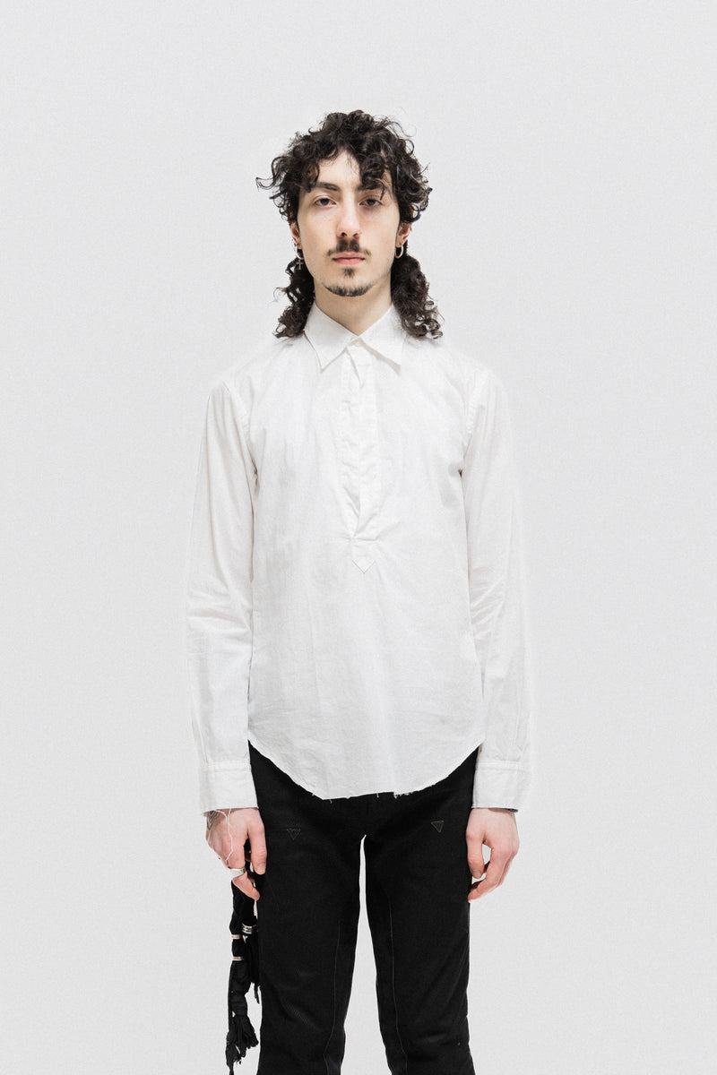 TAKAHIRO MIYASHITA THE SOLOIST - FW18 Cotton shirt with a front slit –  L'OBSCUR