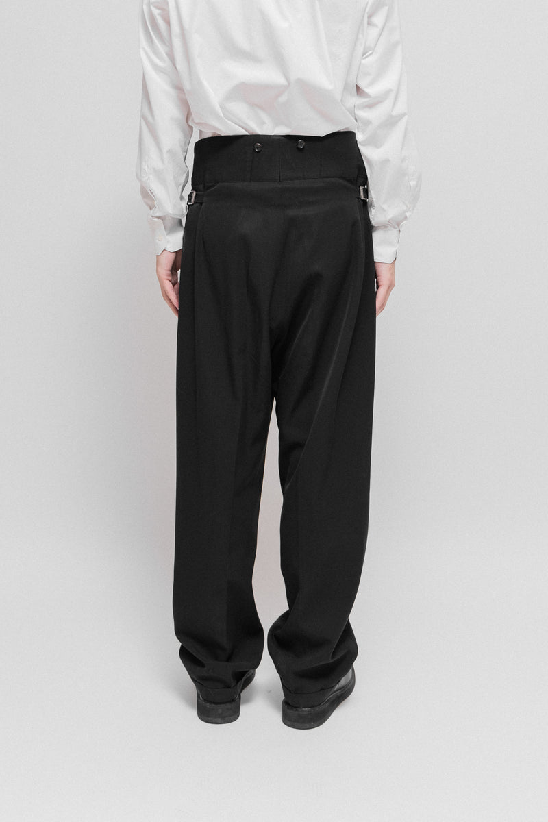 YOHJI YAMAMOTO POUR HOMME - High waisted large pants with