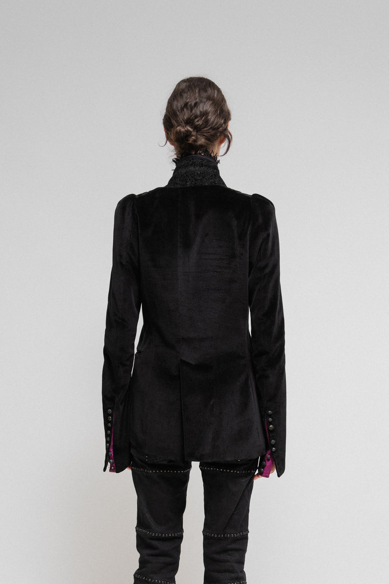 IF SIX WAS NINE - JK SPIDER Velvet Napoleon jacket – L'OBSCUR