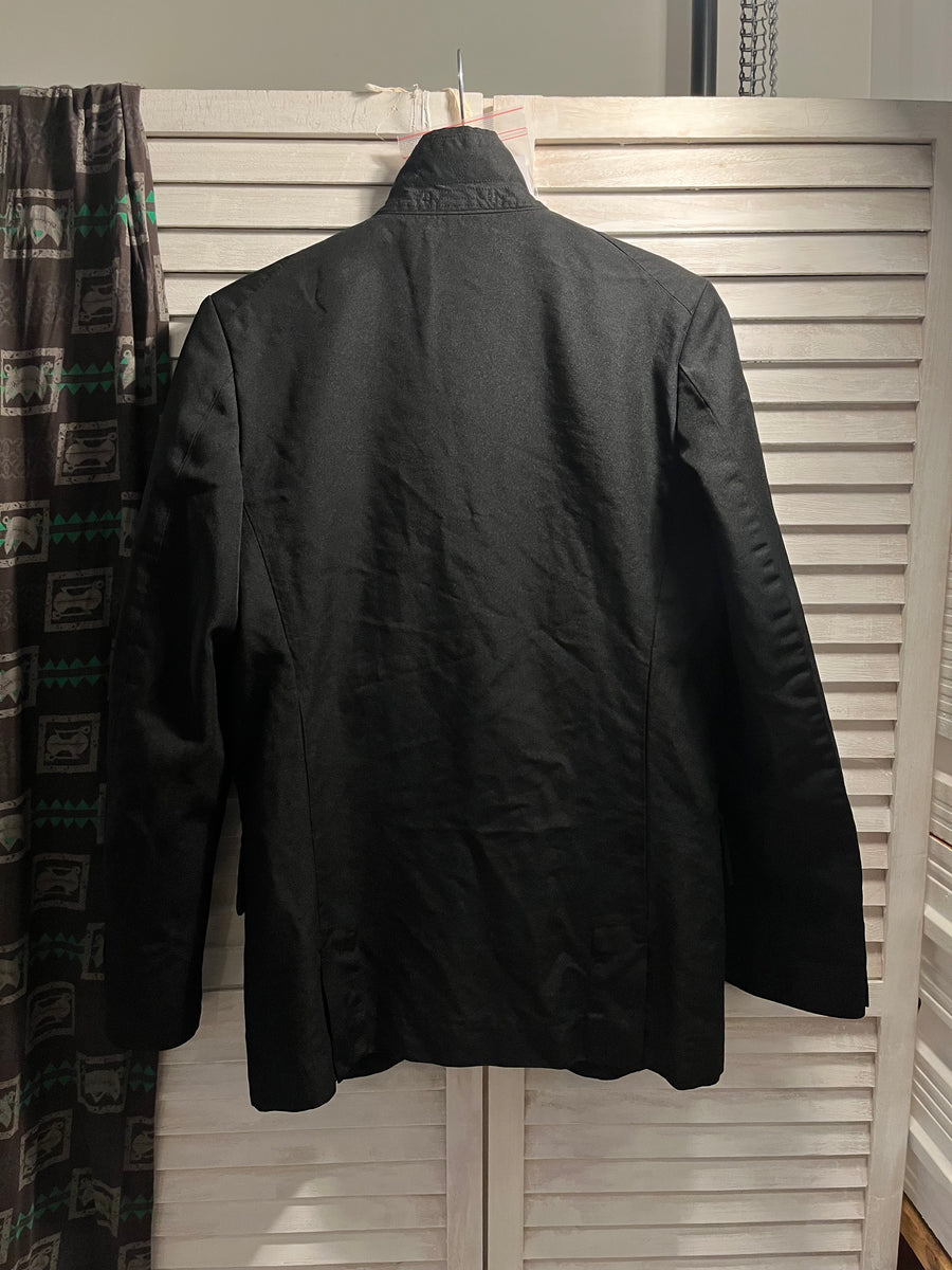 COMME des GARCONS HOMME PLUS Size L Black Polyester Purple Buttons Jacket