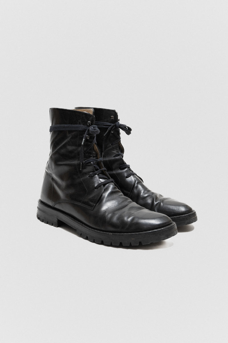 【関税込み】Lijsbet Boots - Ann Demeulemeester - Leather - B Ann Demeulemeester Black Lijsbet Boots Ann Demeulemeester