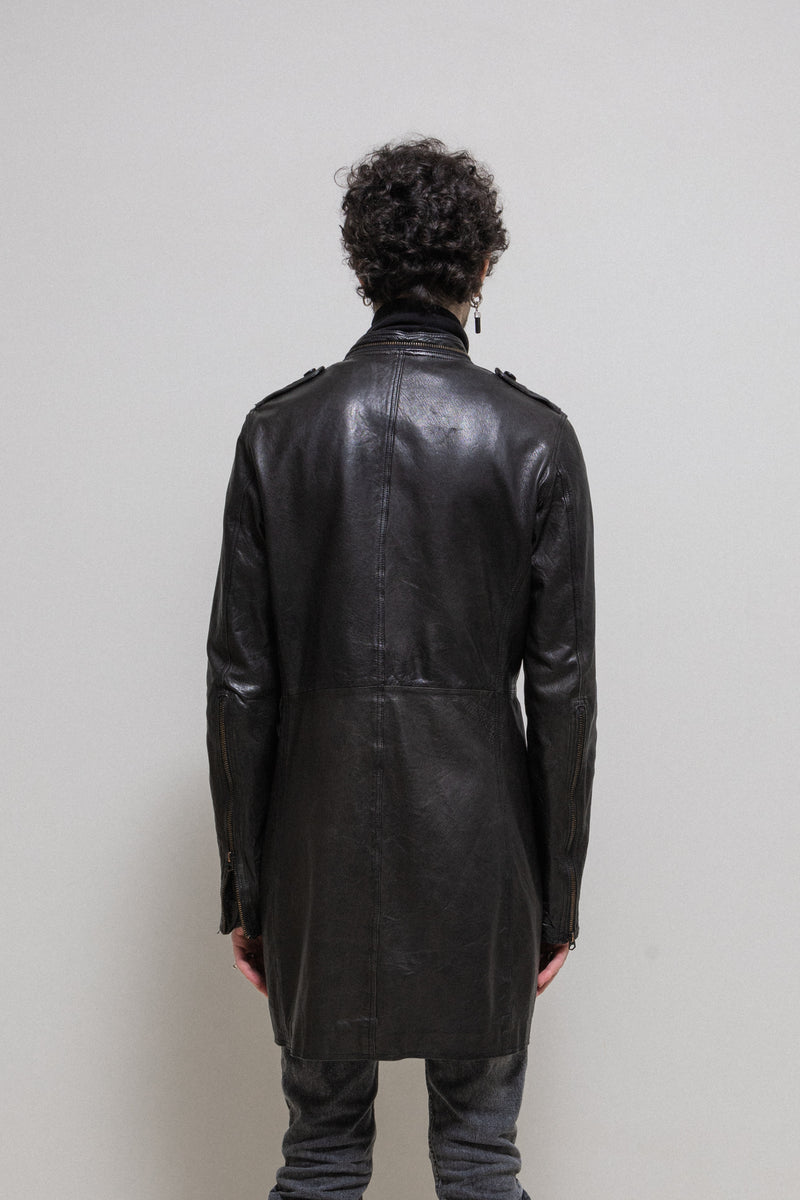 SHARE SPIRIT - Sheep leather jacket with reversed pockets