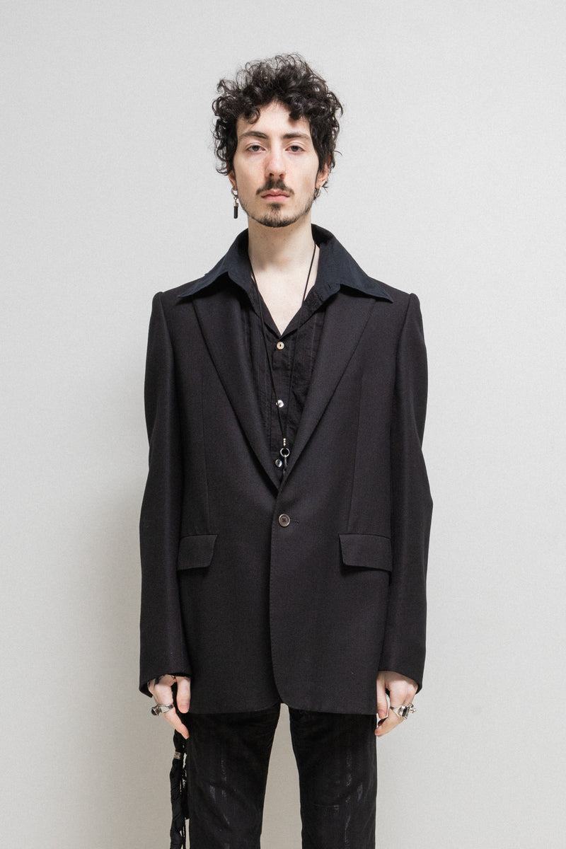 ジャケット・アウター CAROL CHRISTIAN POELL Tape Long Jacket Stirred Unlined Chain Seam 1 Button Long Jacket – The