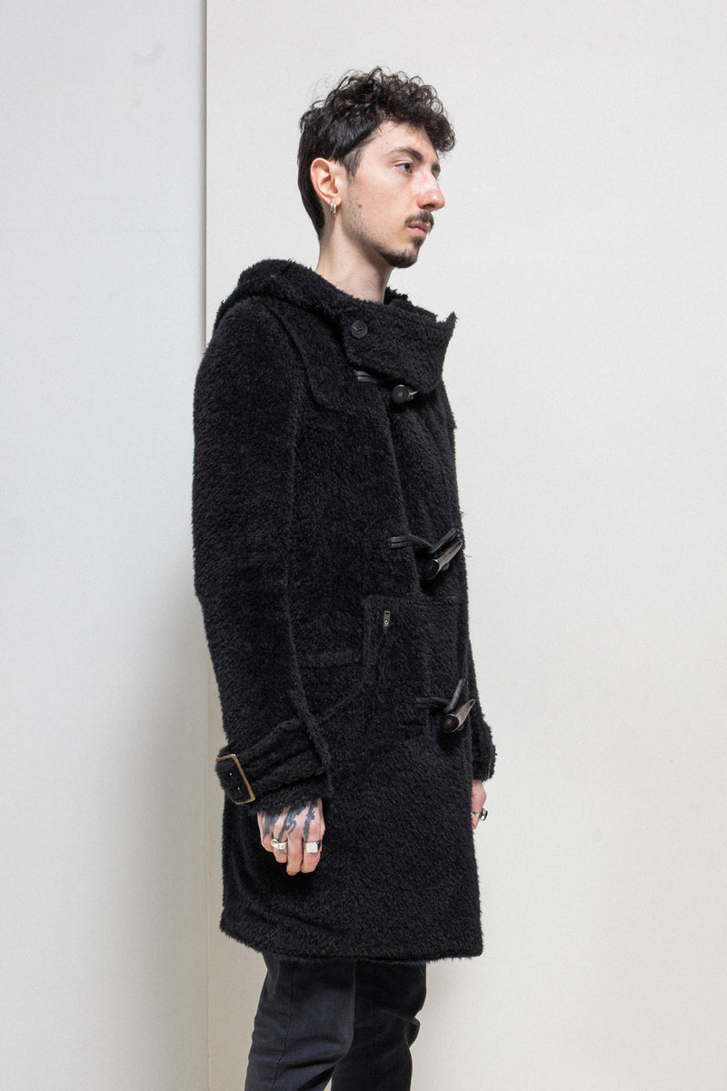 L.G.B - Alpaca wool fuzzy duffle coat – L'OBSCUR