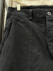 (New Arrival) MARC POINT - Textured cotton pants with wooden button