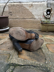 (New Arrival) A.F VANDEVORST - High leather boots with suede parts