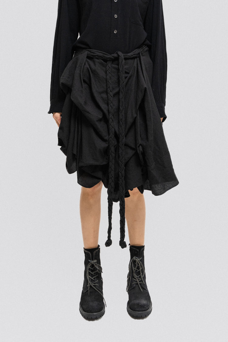 ANN DEMEULEMEESTER スラックス　ブラック　ストライプ ANN DEMEULEMEESTER スラックス ブラック ストライプ ANN