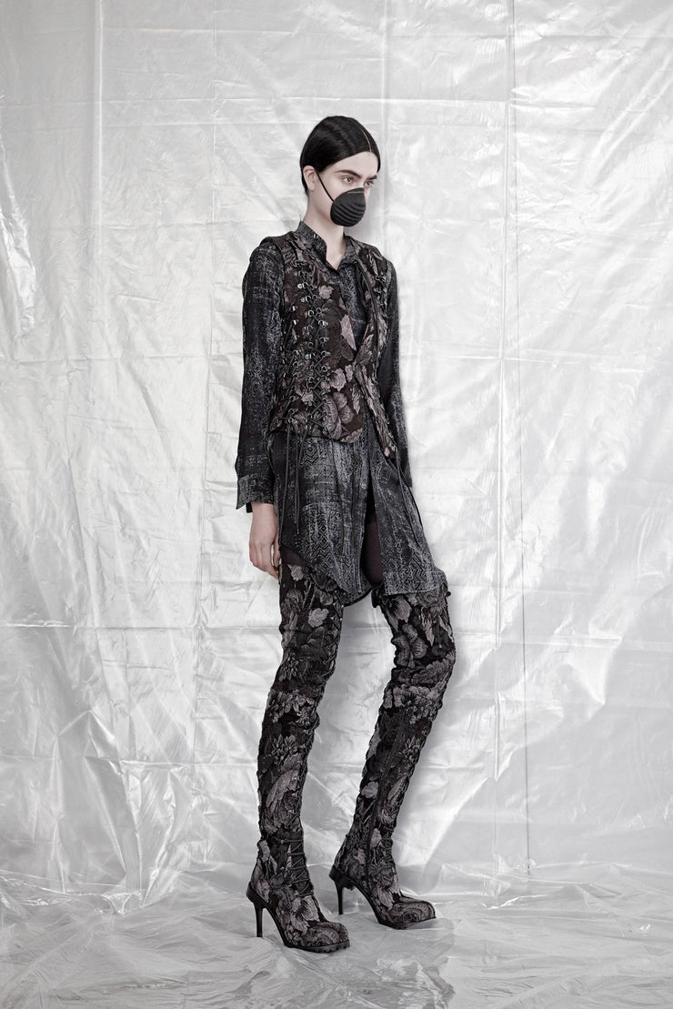 A.F VANDEVORST - FW15 printed mini skirt