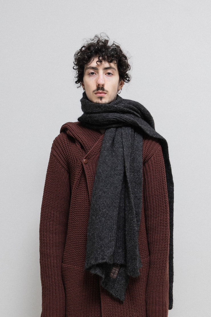 RICK OWENS - FW09 "CRUST" Giant alpaca wool scarf