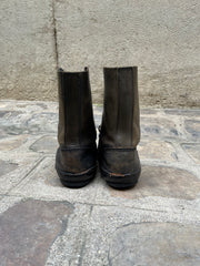 (New Arrival) CHRISTIAN PEAU - Lace up leather boots