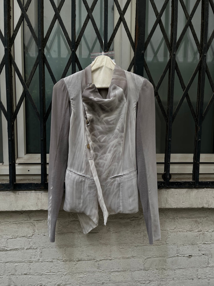 (New Arrival) RICK OWENS - SS10 « RELEASE » Silk patterned jacket