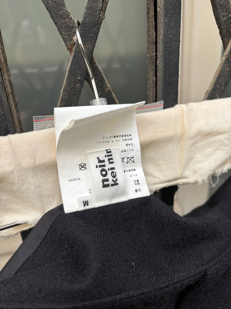 (New Arrival) NOIR KEI NINOMIYA - 2024 Ruffled wool skirt with adjustable suspenders