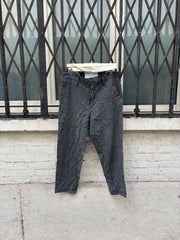 (New Arrival) YOHJI YAMAMOTO POUR HOMME - Wrinkled wool pants