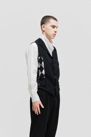 YOHJI YAMAMOTO POUR HOMME - FW93 Wool vest with side cutouts