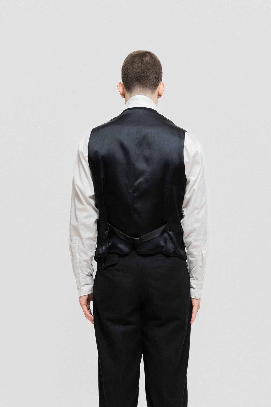 yohji yamamoto pour hoome　美品　93aw ベスト YOHJI YAMAMOTO POUR HOMME - FW93 Wool vest with side cutouts – L