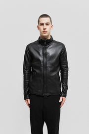 GIORGIO BRATO - Natural dye sheep leather jacket with zipper details