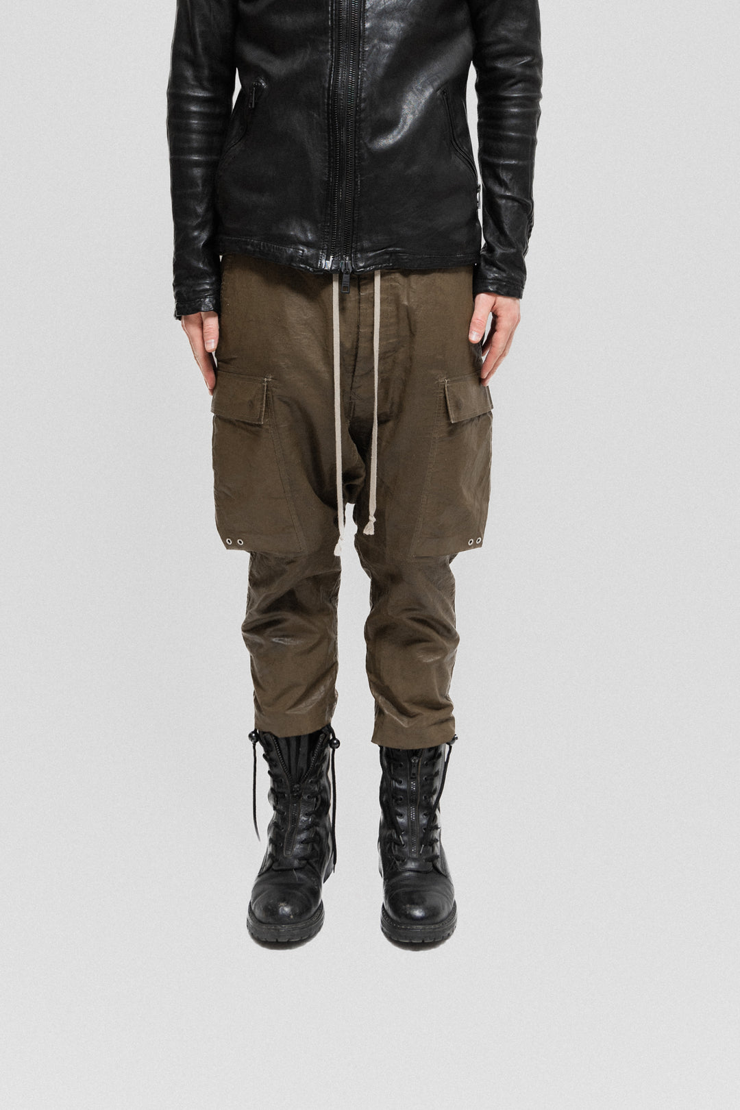 美品 Rick Owens Cargo Cropped 50 L グリーン 美品 Rick Owens Cargo Cropped 50 L グリーン RICK OWENS