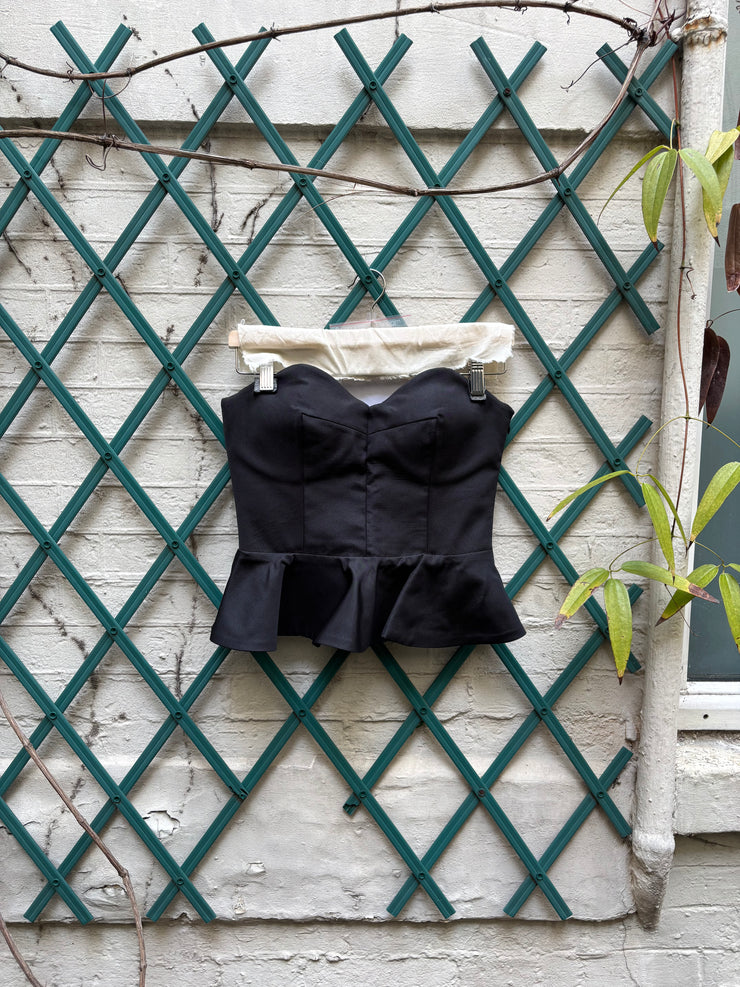 (New Arrival) A.F VANDEVORST - FW13 Strapless bustle top with frilled bottom (runway)