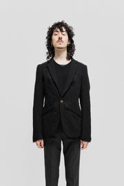 COMME DES GARCONS HOMME PLUS - FW05 "Sports tailoring" Mesh lined polyester tailored jacket (runway)