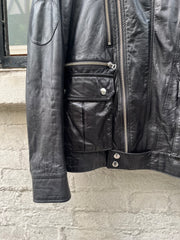 (New Arrival) UNDERCOVER - SS07 « Purple » Lightweight cow leather jacket with zippers and pocket details