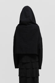 COMME DES GARCONS - FW96 Wool cropped jacket with a wide hood