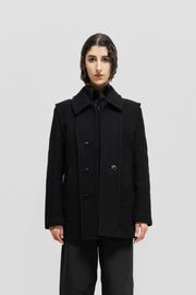 UNDERCOVER - FW98 "Exchange" Small parts wool coat with front panels