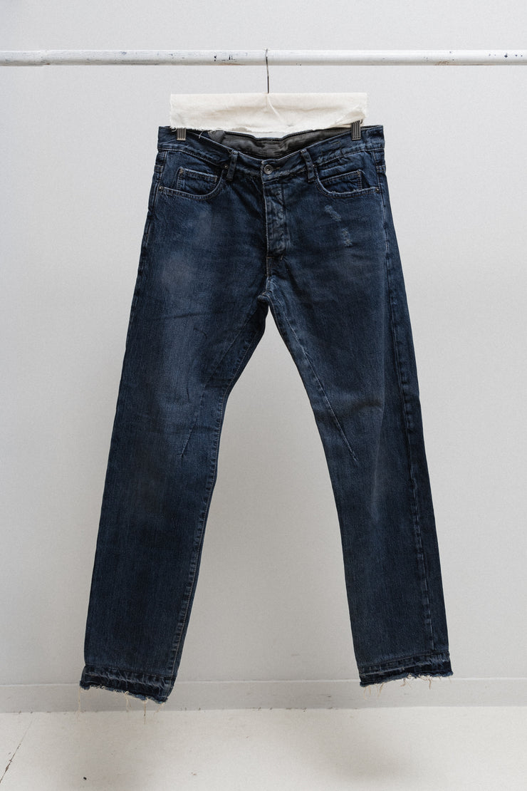 RICK OWENS DRKSHDW - FW06 Washed blue Detroit cut denim