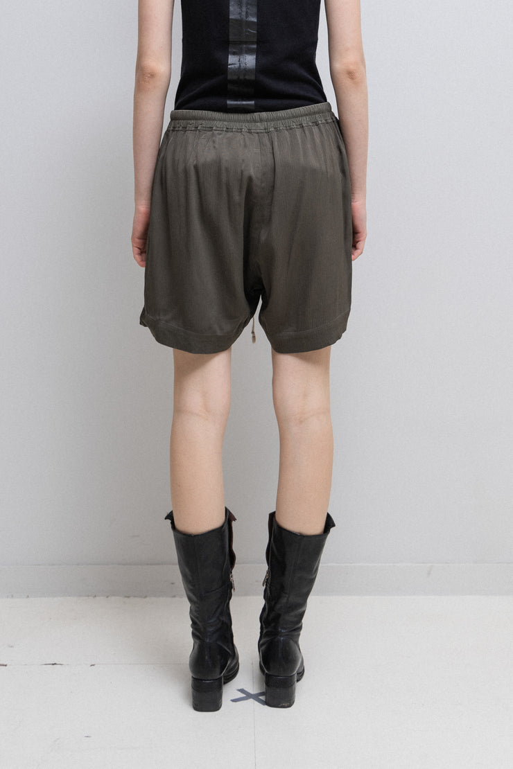 RICK OWENS - SS16 "CYCLOPS" Lightweight drawstring shorts