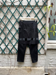 (New Arrival) COMME DES GARÇONS - FW04 Cotton + nylon skirt pants with ribbon detail