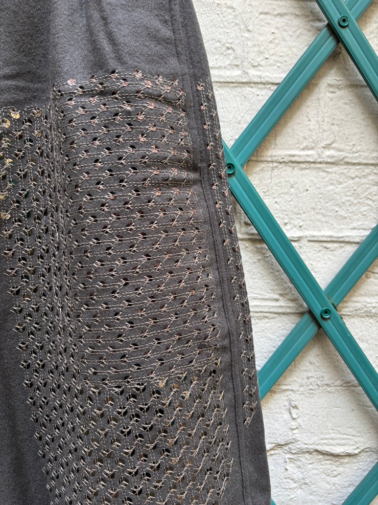 (New Arrival) RICK OWENS - FW15 "SPHINX" Virgin wool Pod shorts with sequins details