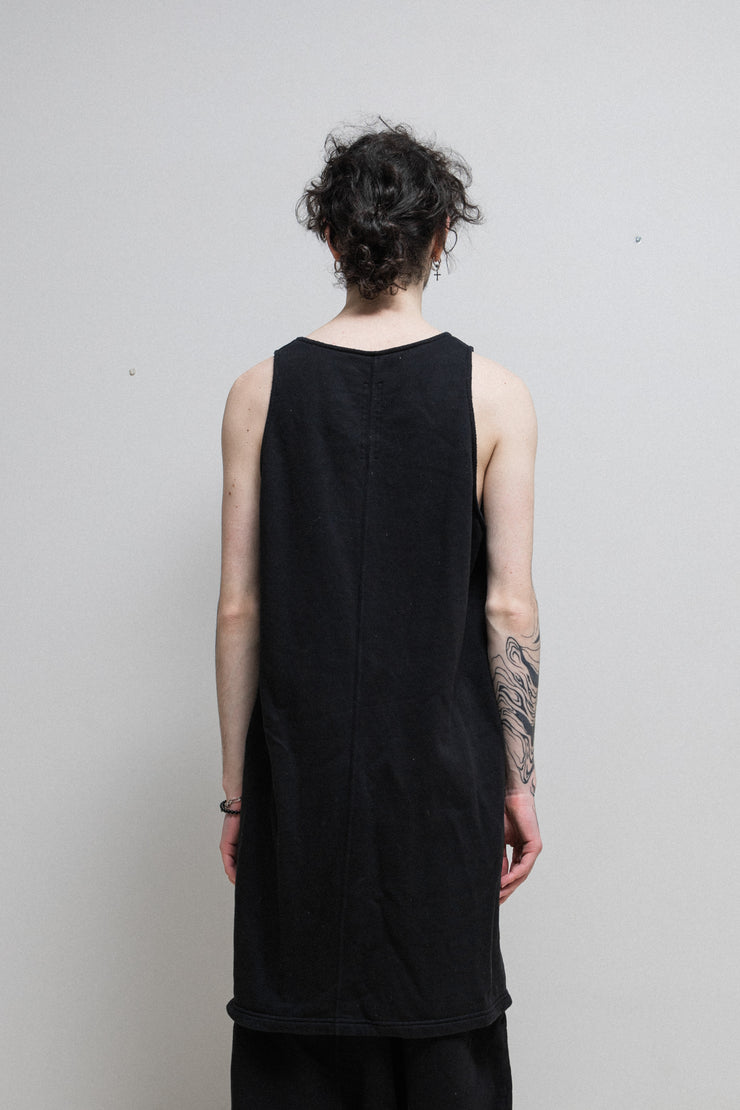 RICK OWENS DRKSHDW - SS16 Sleeveless thick cotton sweater