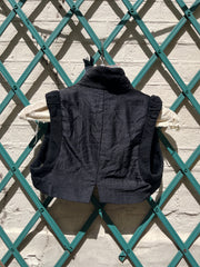 (Kountry Club) ANN DEMEULEMEESTER - FW09 Cropped bolero with embossed cross pattern (sample)