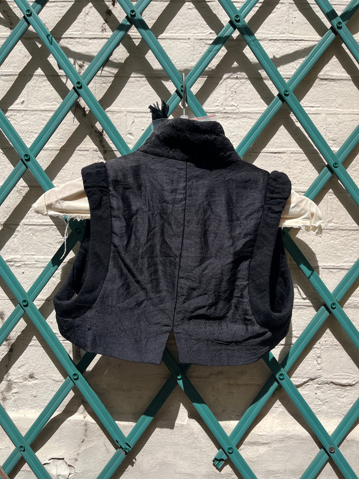 (Kountry Club) ANN DEMEULEMEESTER - FW09 Cropped bolero with embossed cross pattern (sample)