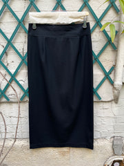 (New Arrival) YOHJI YAMAMOTO Y’S - Gabardine wool skirt with slit detail