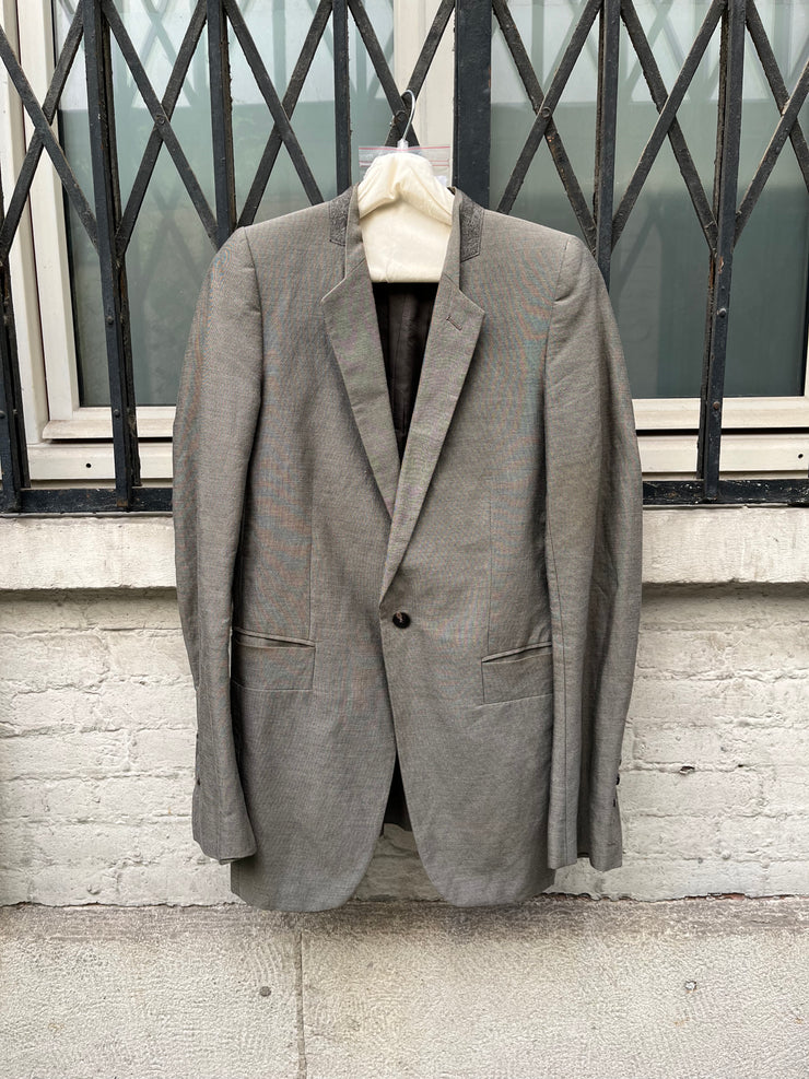 (New Arrival) RICK OWENS - SS11 Tailored jacket with padded shoulders and inner straps