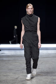 (Pre Sale) RICK OWENS - FW12 "MOUNTAIN" Moleskin pants with front drape (runway)