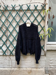 (New Arrival) FREDERIK LIEDERLEY - Wool sweater with extra long sleeves and loose knitting details