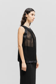 UNDERCOVER - SS14 "GODOG" Sheer blouse with eyelet details (runway)