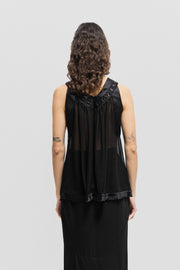 UNDERCOVER - SS14 "GODOG" Sheer blouse with eyelet details (runway)