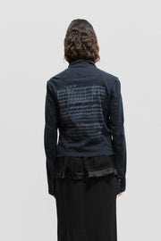 UNDERCOVER - SS06 "T." Klaus Schulze printed cotton jacket (runway)