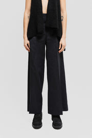 RICK OWENS - SS07 "WISHBONE" Cotton and silk wide pleated pants with side details