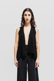 RICK OWENS - FW10 "GLEAM" Fuzzy wool cardigan