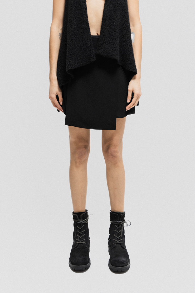 RICK OWENS - FW10 "GLEAM" Skirt shorts with removable panels