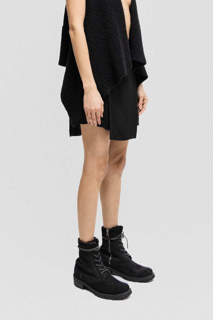 RICK OWENS - FW10 "GLEAM" Skirt shorts with removable panels