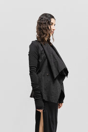 RICK OWENS LILIES - FW11 "LIMO" Laser cut cardigan with extra long sleeves