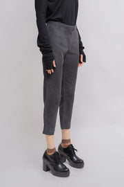 ANN DEMEULEMEESTER - Washed grey silk pants (early 00's)