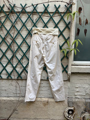 (New Arrival) RICK OWENS - SS07 "WISHBONE" Cotton & silk wide milk pants