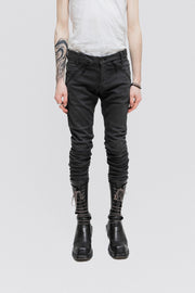 UNDERCOVER - SS15 "Adventure" Skinny jeans with ripped knees and zipper details