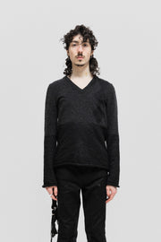 NUMBER (N)INE - FW06 "Noir" Diamond pattern wool sweater