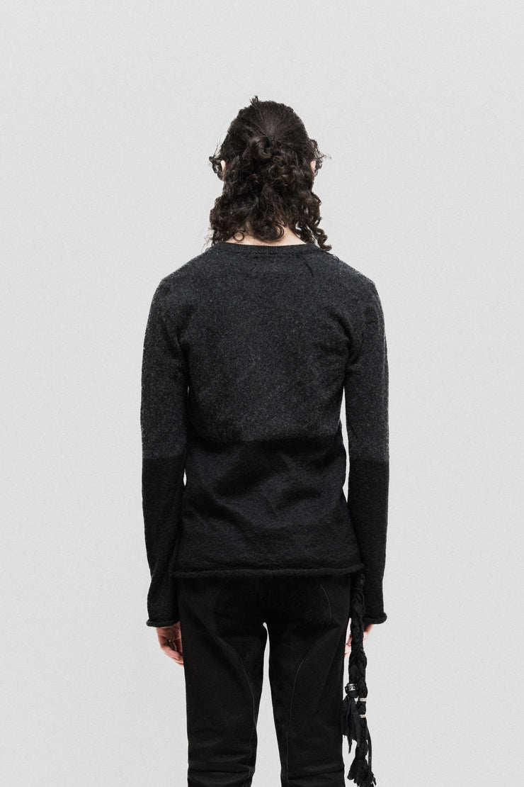 NUMBER (N)INE - FW06 "Noir" Diamond pattern wool sweater